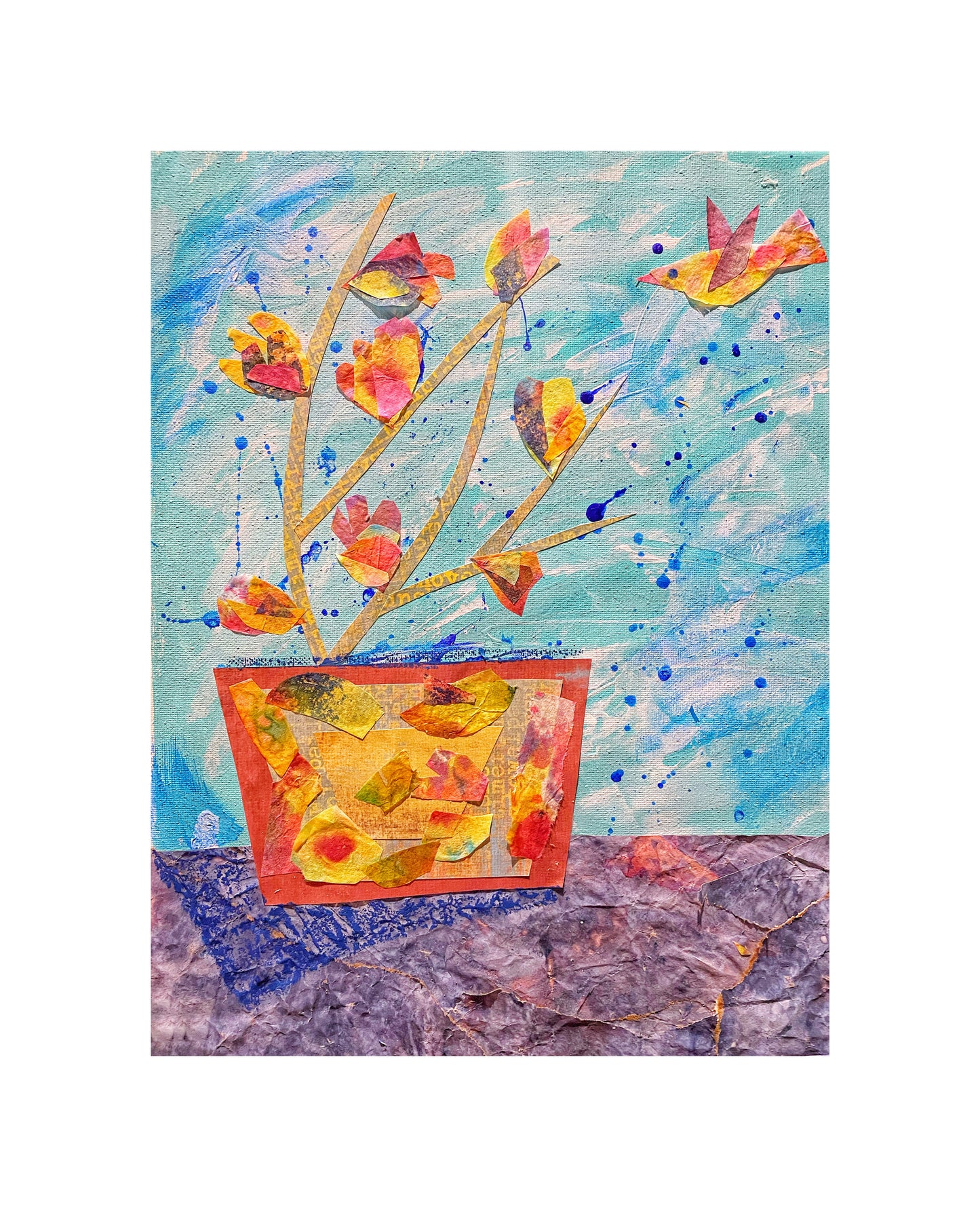 Mixed Media Florals