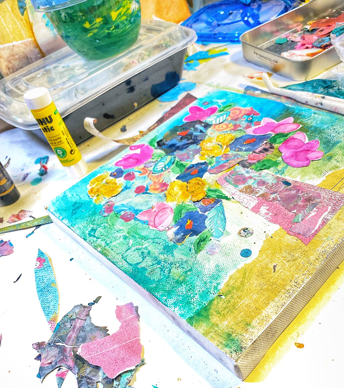 Mixed Media Florals