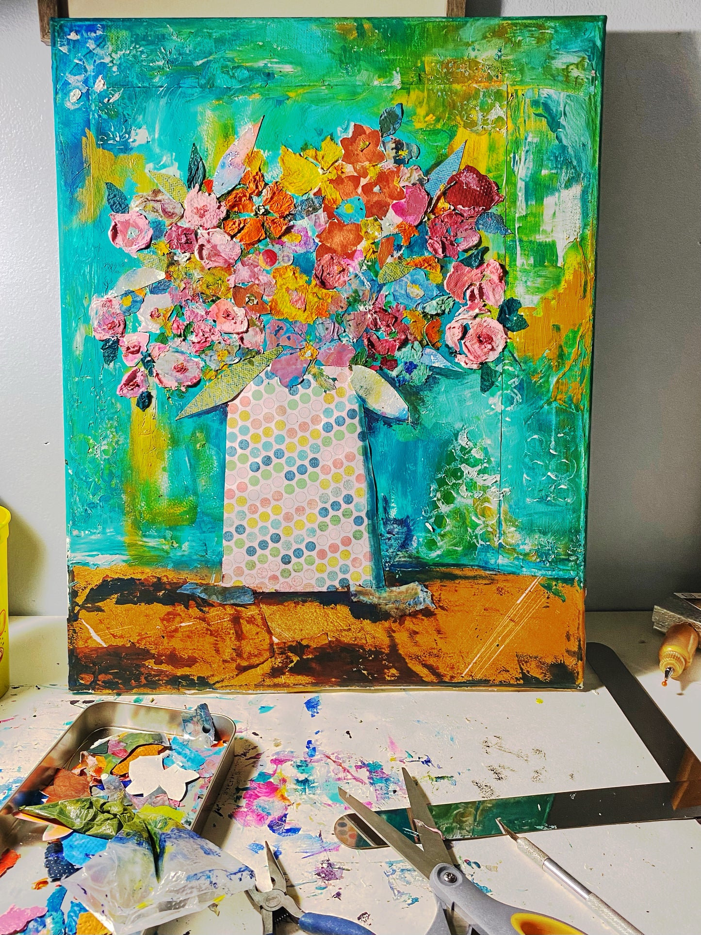 Mixed Media Florals