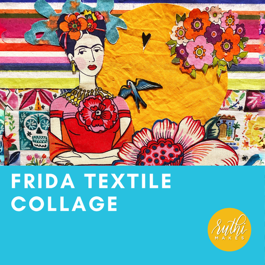 Frida Textile Collage