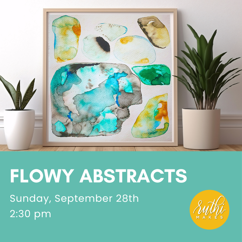 Flowy Abstract Painting - September 28, 2025 – RuthiMakes