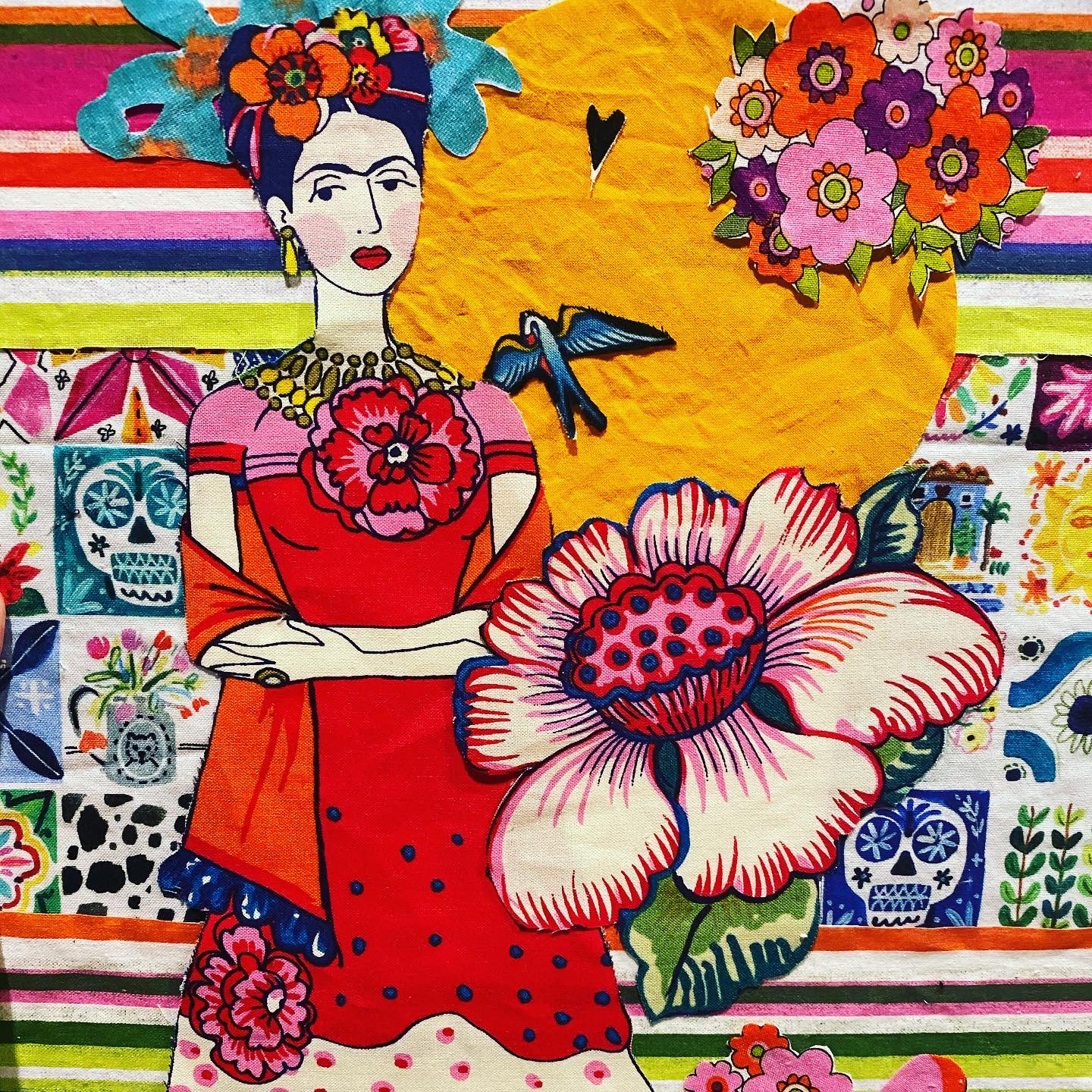 Frida Textile Collage- Coming again in 2025!