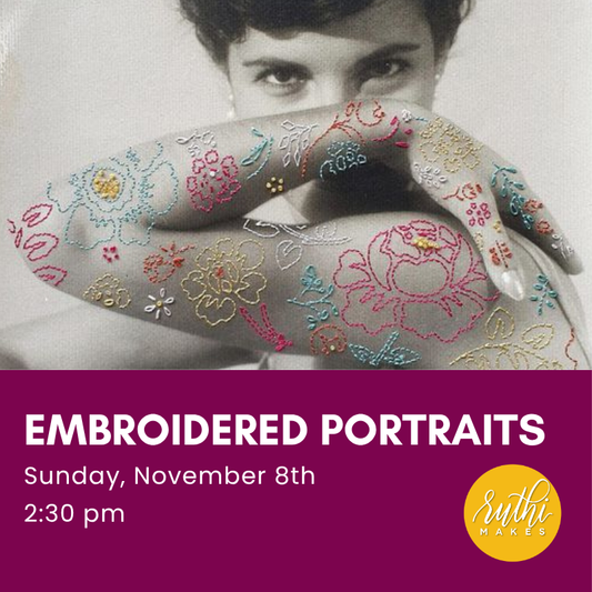 Embroidered Portraits Workshop - November 8th, 2026
