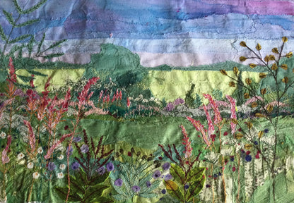 Textile Stitched Collage - March 24th