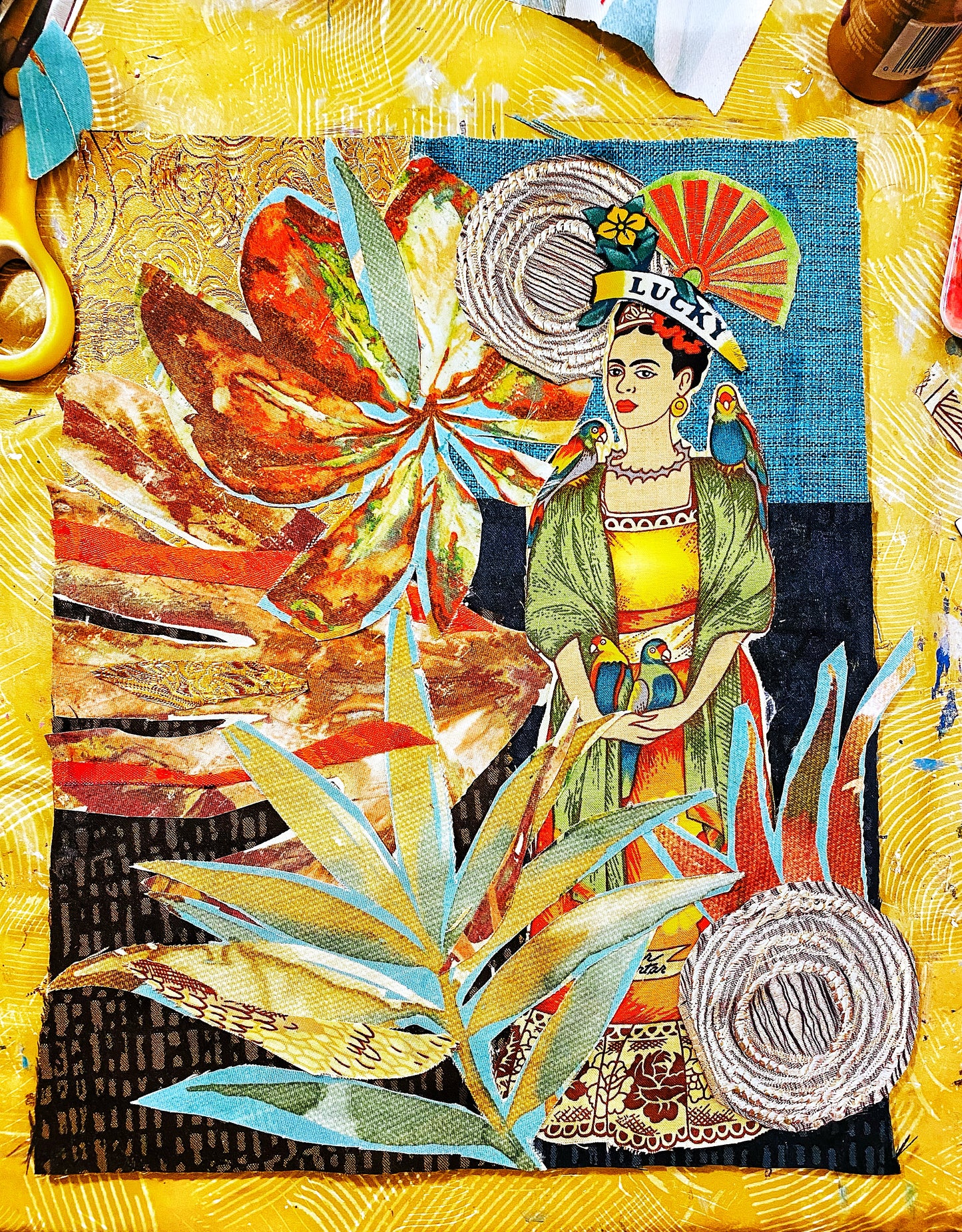 Frida Textile Collage- June 23rd